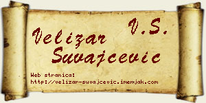 Velizar Suvajčević vizit kartica